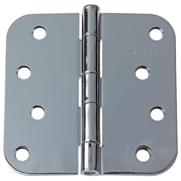 Gliderite Hardware 4 in. Polished Chrome Door Hinge with 5/8 in. Corner Radius - 4058-PC 4058-PC-1 - main